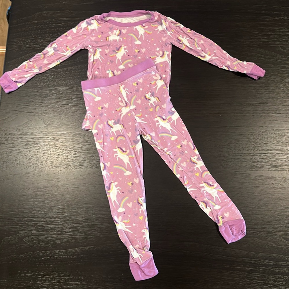 Little sleepies‎ two piece unicorn pajamas